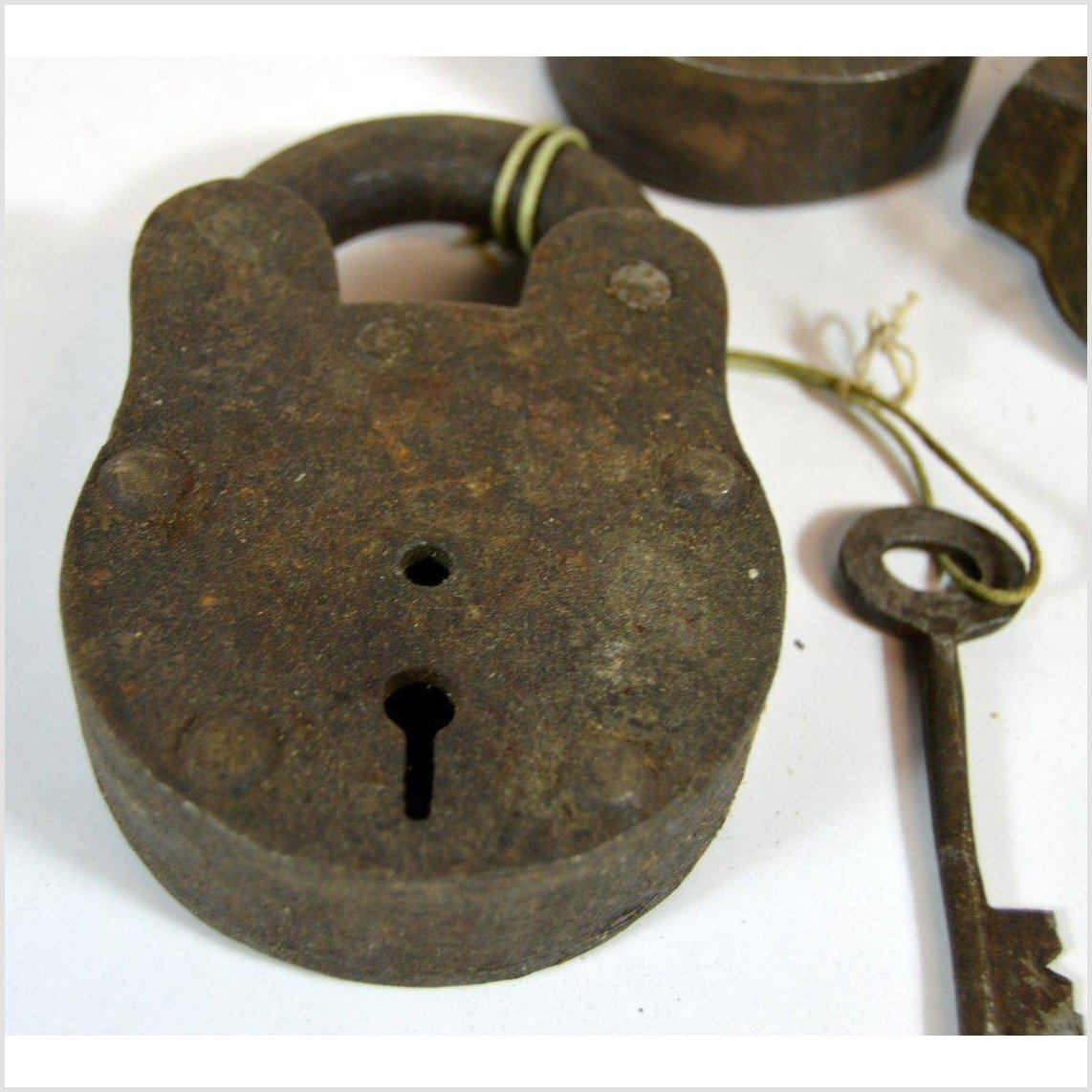 Antique Indian Locks-2. Asian & Chinese Furniture, Art, Antiques, Vintage Home Décor for sale at FEA Home
