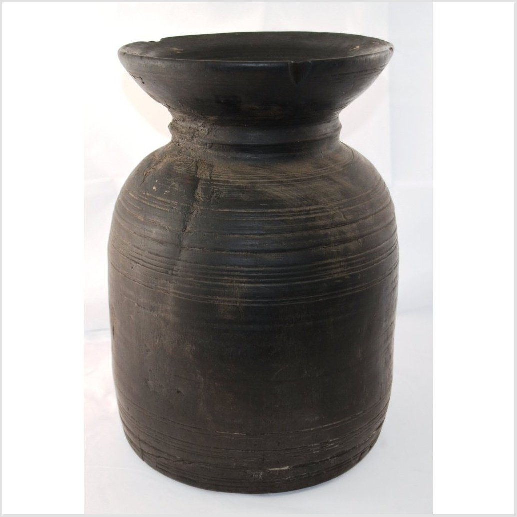 Antique Indian Milk Storage Container (Vase)-4. Asian & Chinese Furniture, Art, Antiques, Vintage Home Décor for sale at FEA Home