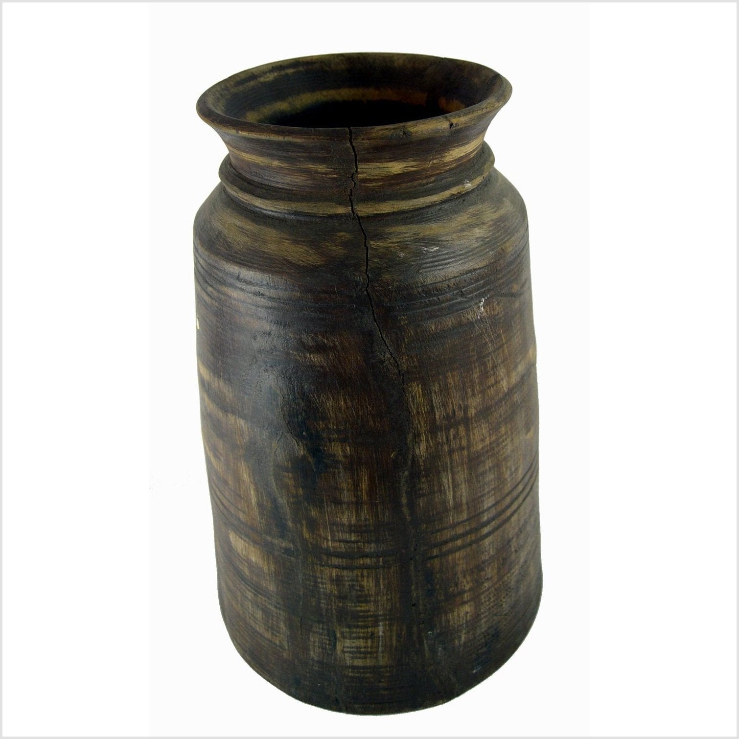 Antique Indian Milk Storage Container (Vase)-3. Asian & Chinese Furniture, Art, Antiques, Vintage Home Décor for sale at FEA Home