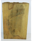 Brown sheesham wood carving against a white background.