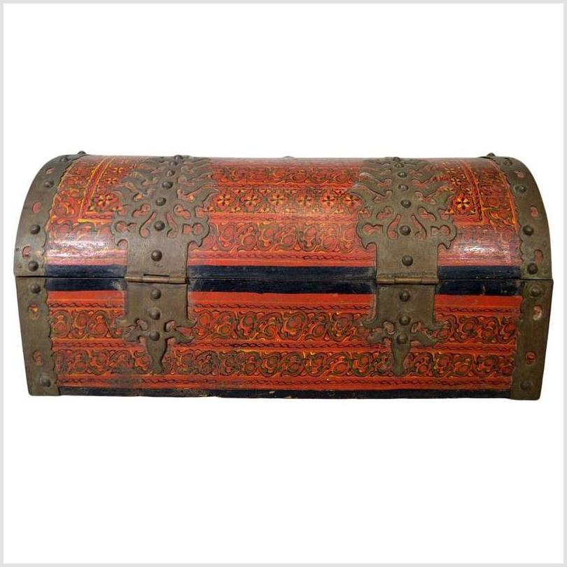 Antique Indian Trunk-4. Asian & Chinese Furniture, Art, Antiques, Vintage Home Décor for sale at FEA Home