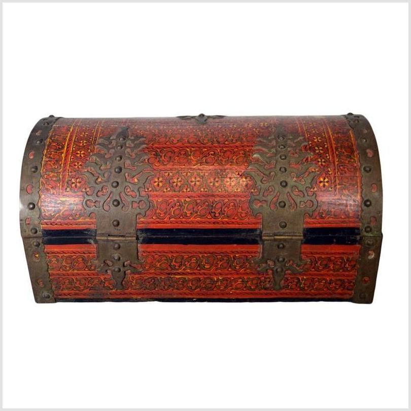 Antique Indian Trunk-6. Asian & Chinese Furniture, Art, Antiques, Vintage Home Décor for sale at FEA Home
