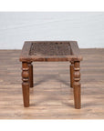 Antique Indian Window Grate Made into a Coffee Table with Turned Baluster Legs-11. Asian & Chinese Furniture, Art, Antiques, Vintage Home Décor for sale at FEA Home