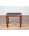 Antique Indian Window Grate Made into a Coffee Table with Turned Baluster Legs-4. Asian & Chinese Furniture, Art, Antiques, Vintage Home Décor for sale at FEA Home