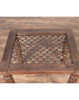 Antique Indian Window Grate Made into a Coffee Table with Turned Baluster Legs-5. Asian & Chinese Furniture, Art, Antiques, Vintage Home Décor for sale at FEA Home