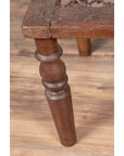 Antique Indian Window Grate Made into a Coffee Table with Turned Baluster Legs-7. Asian & Chinese Furniture, Art, Antiques, Vintage Home Décor for sale at FEA Home