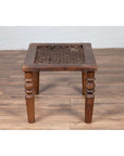 Antique Indian Window Grate Made into a Coffee Table with Turned Baluster Legs-9. Asian & Chinese Furniture, Art, Antiques, Vintage Home Décor for sale at FEA Home