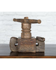 Indian Wooden Noodle Grinder with Rams-5. Asian & Chinese Furniture, Art, Antiques, Vintage Home Décor for sale at FEA Home