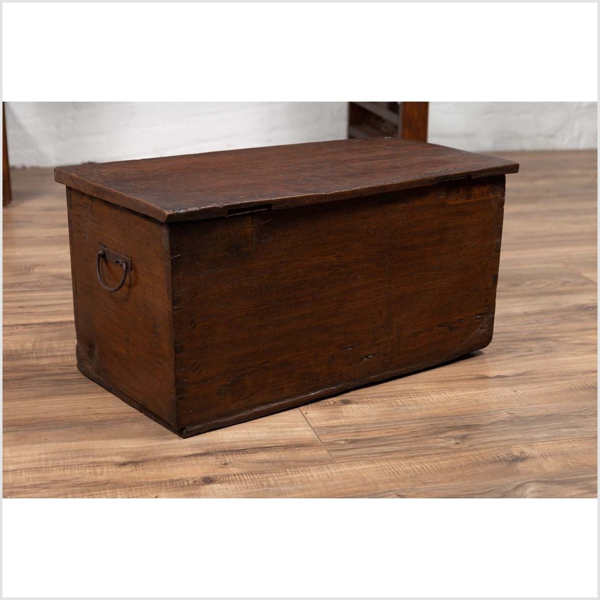 Antique Indonesian Decorative Wooden Box with Carved Flowers and Architecture-14. Asian & Chinese Furniture, Art, Antiques, Vintage Home Décor for sale at FEA Home