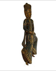 Antique Indonesian Hand-Carved and Hand-Painted Temple Statue, 18th Century-8. Asian & Chinese Furniture, Art, Antiques, Vintage Home Décor for sale at FEA Home