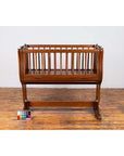 Antique Indonesian Wooden Baby Cradle/Bassinet/Crib Transforming into a Loveseat-3. Asian & Chinese Furniture, Art, Antiques, Vintage Home Décor for sale at FEA Home