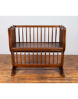 Antique Indonesian Wooden Baby Cradle/Bassinet/Crib Transforming into a Loveseat-5. Asian & Chinese Furniture, Art, Antiques, Vintage Home Décor for sale at FEA Home