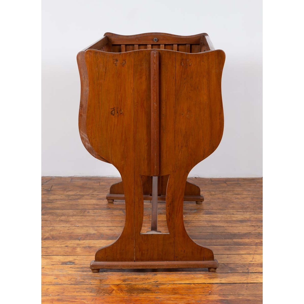 Antique Indonesian Wooden Baby Cradle/Bassinet/Crib Transforming into a Loveseat-7. Asian & Chinese Furniture, Art, Antiques, Vintage Home Décor for sale at FEA Home