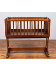 Antique Indonesian Wooden Baby Cradle/Bassinet/Crib Transforming into a Loveseat-8. Asian & Chinese Furniture, Art, Antiques, Vintage Home Décor for sale at FEA Home