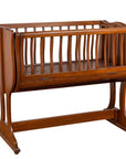 Antique Indonesian Wooden Baby Cradle/Bassinet/Crib Transforming into a Loveseat-1. Asian & Chinese Furniture, Art, Antiques, Vintage Home Décor for sale at FEA Home