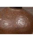 Antique Japanese Brown Oil Jar with Weathered Appearance and Irregular Shape-6. Asian & Chinese Furniture, Art, Antiques, Vintage Home Décor for sale at FEA Home