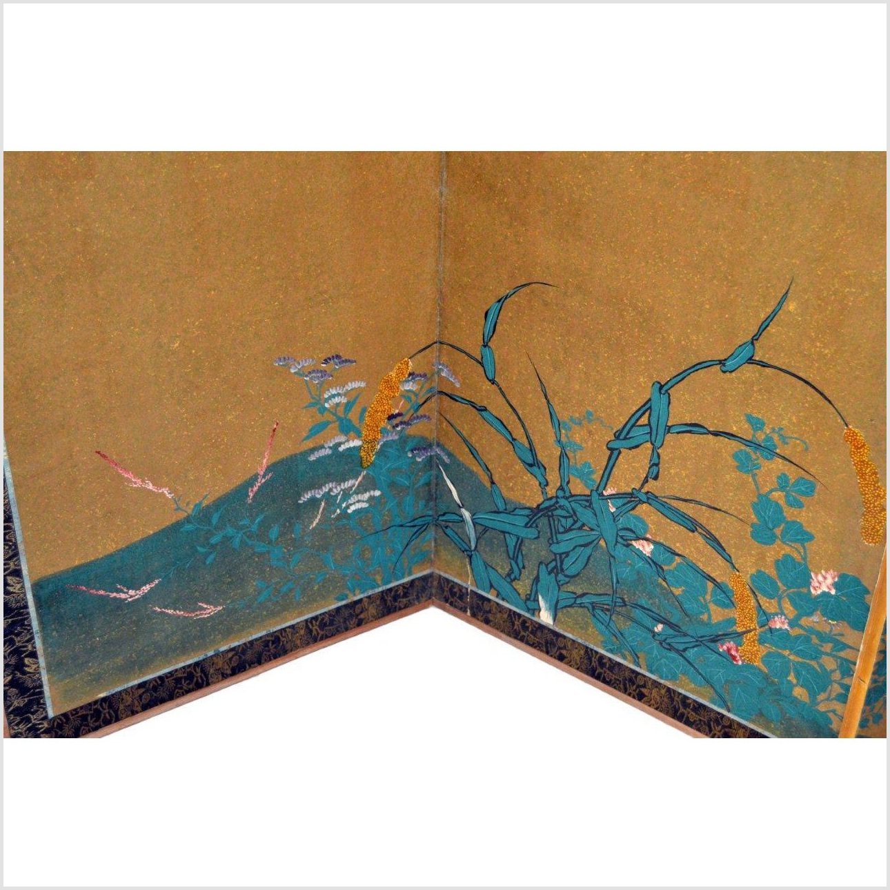 Antique Japanese Gilt Screen-9. Asian & Chinese Furniture, Art, Antiques, Vintage Home Décor for sale at FEA Home