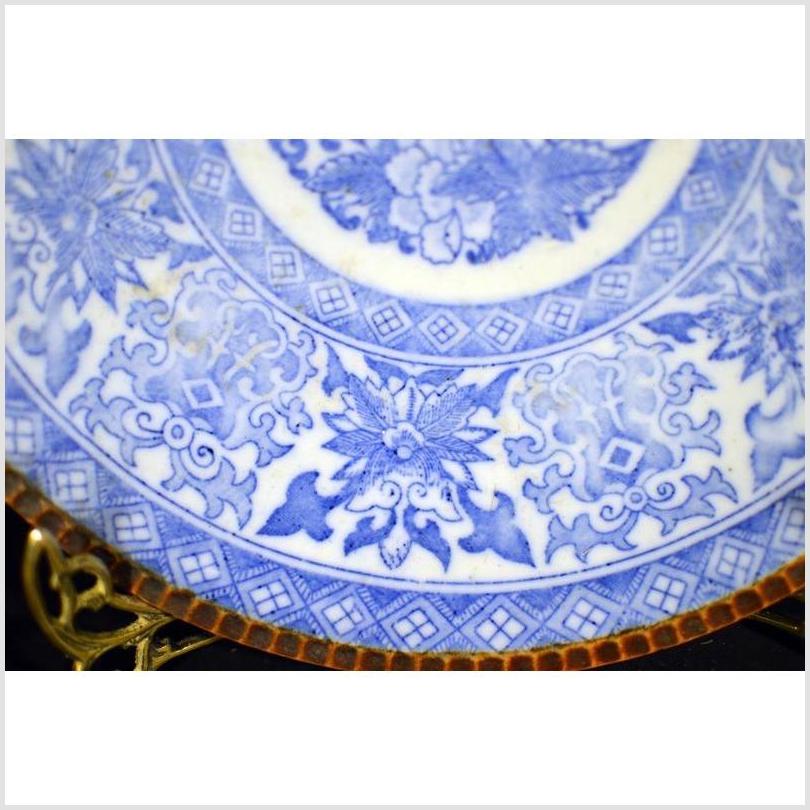 Antique Japanese Igezara Transferware Plate-4. Asian & Chinese Furniture, Art, Antiques, Vintage Home Décor for sale at FEA Home