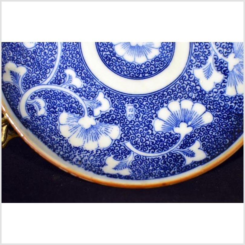 Antique Japanese Igezara Transferware Porcelain Plate-4. Asian & Chinese Furniture, Art, Antiques, Vintage Home Décor for sale at FEA Home