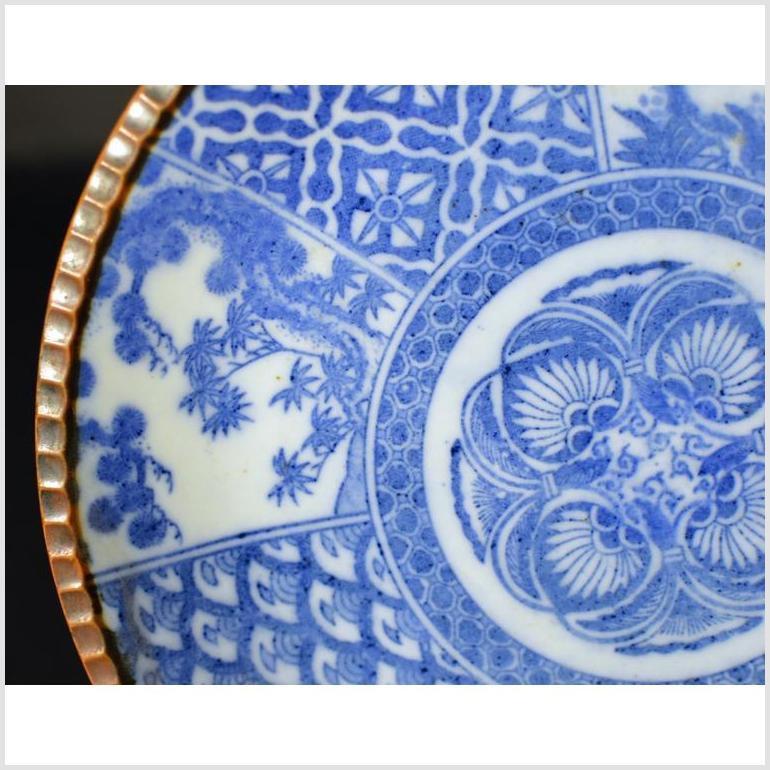 Antique Japanese Igezara Transferware Porcelain Plate-4. Asian & Chinese Furniture, Art, Antiques, Vintage Home Décor for sale at FEA Home