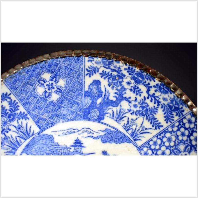 Antique Japanese Igezara Transferware Porcelain Plate-3. Asian & Chinese Furniture, Art, Antiques, Vintage Home Décor for sale at FEA Home