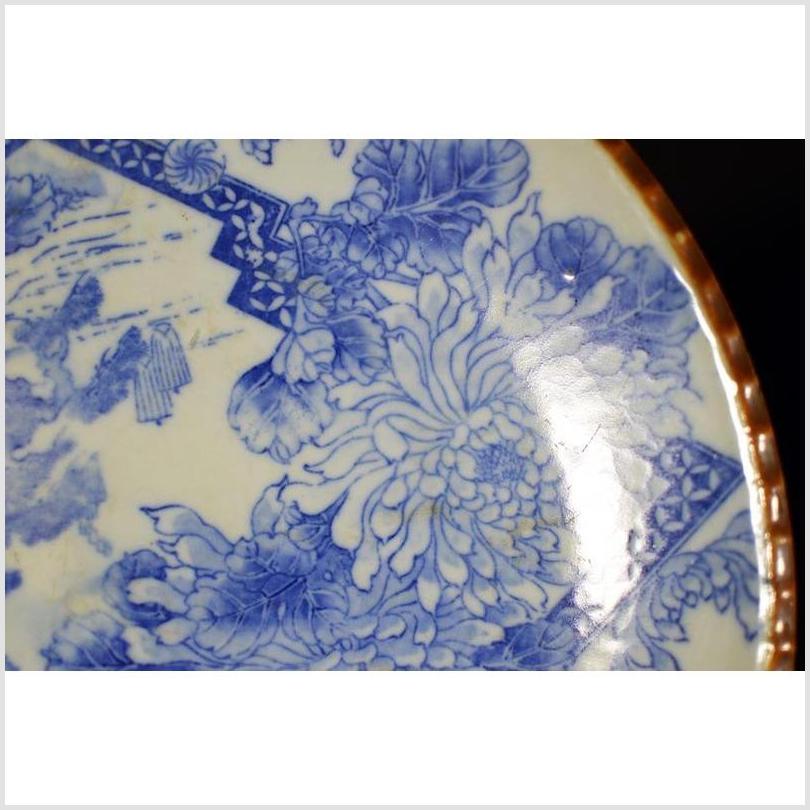 Antique Japanese Igezara Transferware Porcelain Plate-3. Asian & Chinese Furniture, Art, Antiques, Vintage Home Décor for sale at FEA Home