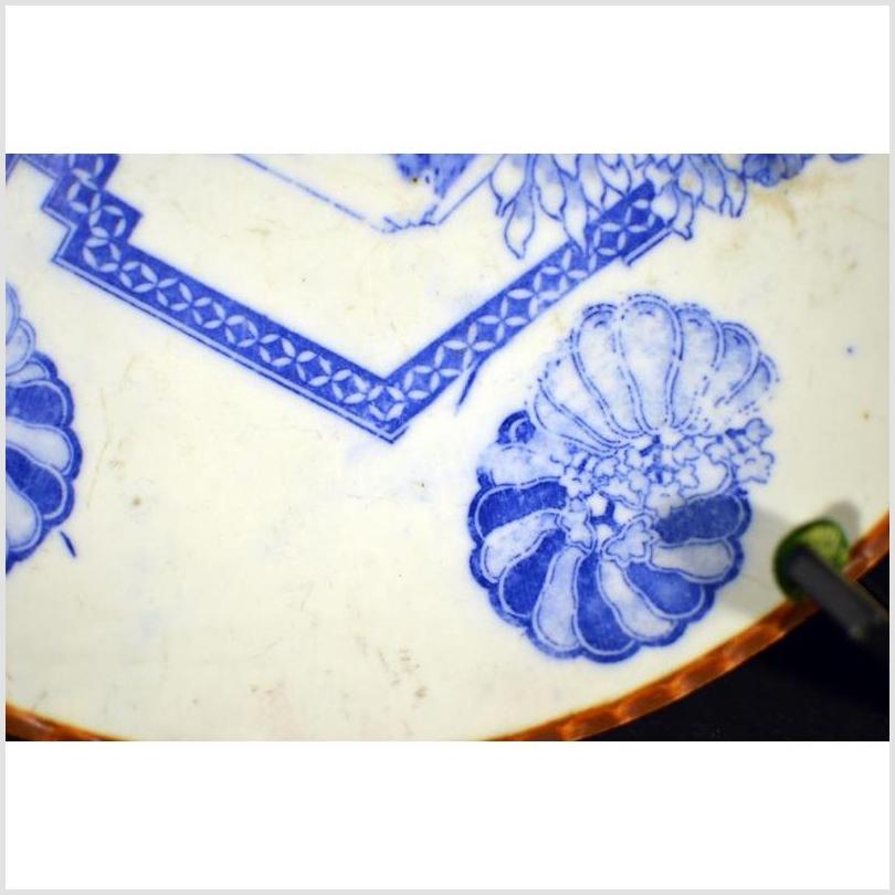 Antique Japanese Igezara Transferware Porcelain Plate-5. Asian & Chinese Furniture, Art, Antiques, Vintage Home Décor for sale at FEA Home