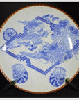 Antique Japanese Igezara Transferware Porcelain Plate-1. Asian & Chinese Furniture, Art, Antiques, Vintage Home Décor for sale at FEA Home