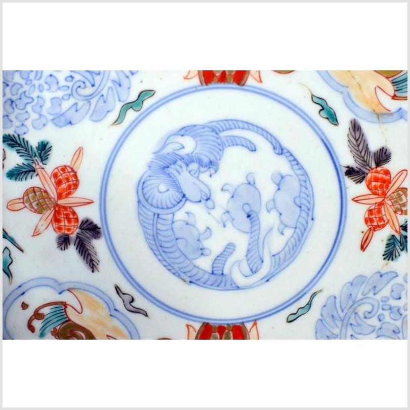 Antique Japanese Imari Hand Painted Porcelain Plate-4. Asian & Chinese Furniture, Art, Antiques, Vintage Home Décor for sale at FEA Home