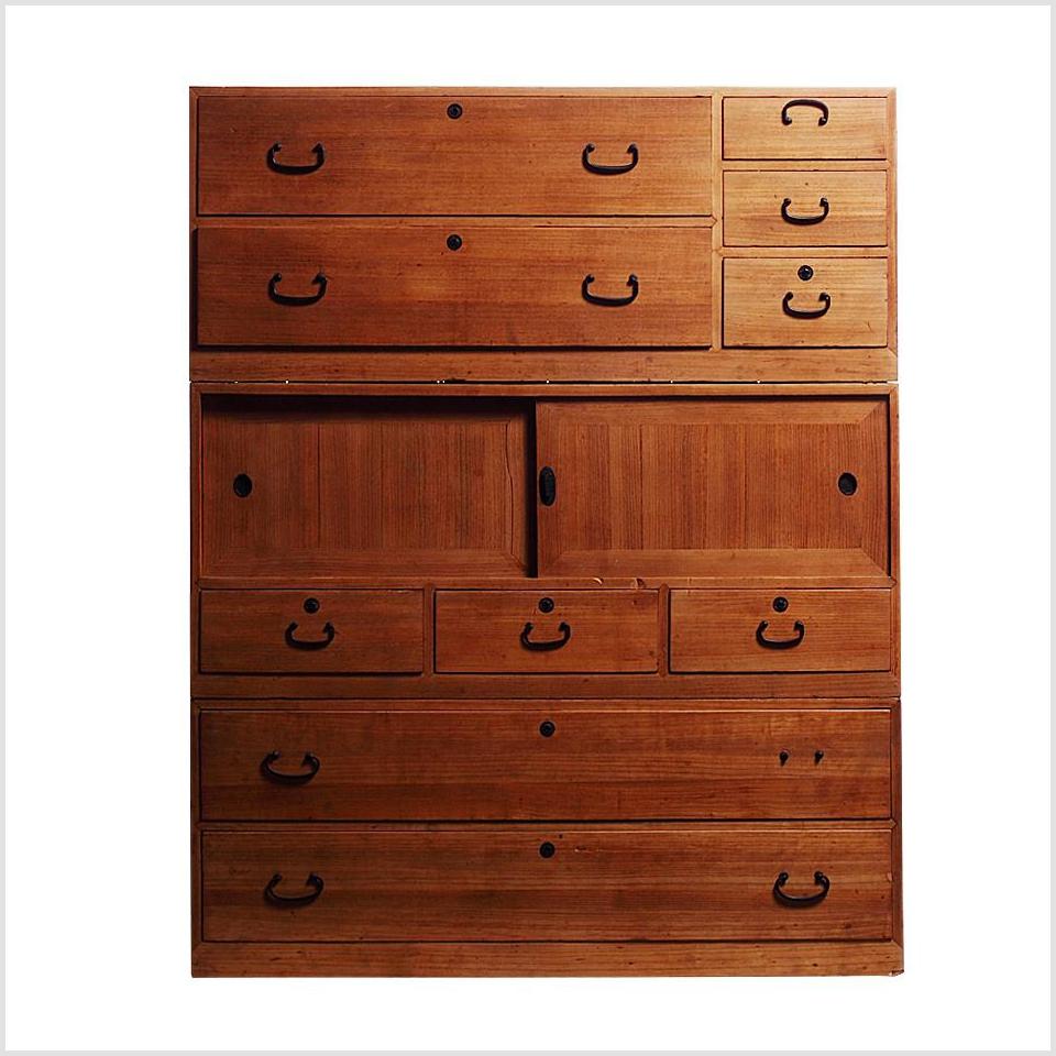 Antique Japanese Kiri Wood Chest Antique Japanese Kiri Wood Chest