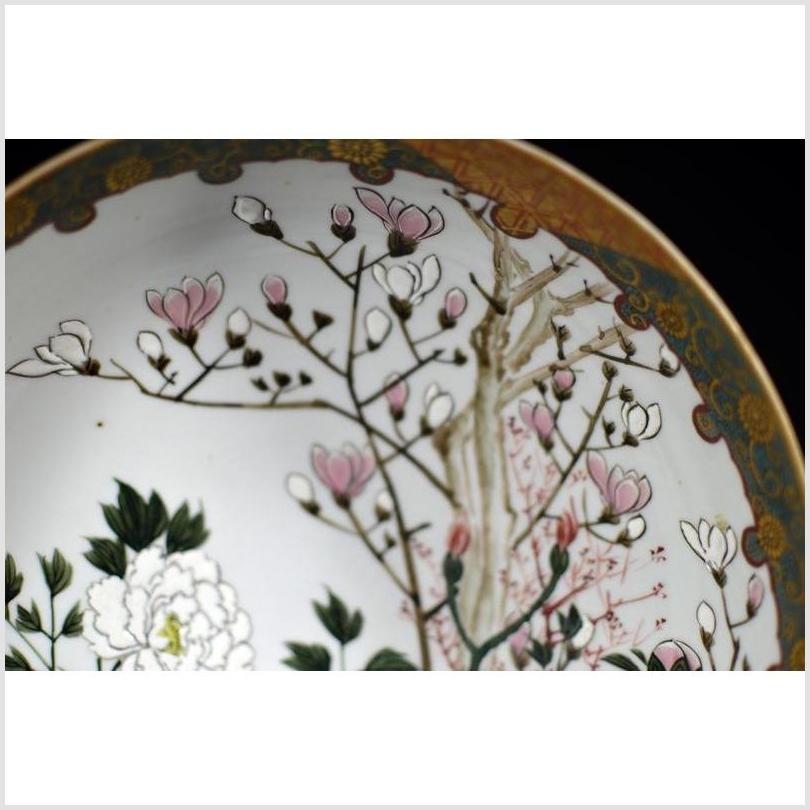 Antique Japanese Kutani Hand Painted Porcelain Bowl-3. Asian & Chinese Furniture, Art, Antiques, Vintage Home Décor for sale at FEA Home