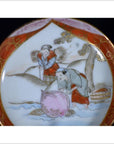 Antique Japanese Satsuma Hand Painted Porcelain Plate-2. Asian & Chinese Furniture, Art, Antiques, Vintage Home Décor for sale at FEA Home