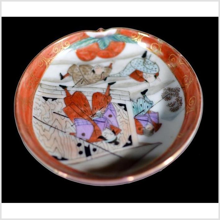 Antique Japanese Satsuma Hand Painted Porcelain Plate-5. Asian & Chinese Furniture, Art, Antiques, Vintage Home Décor for sale at FEA Home