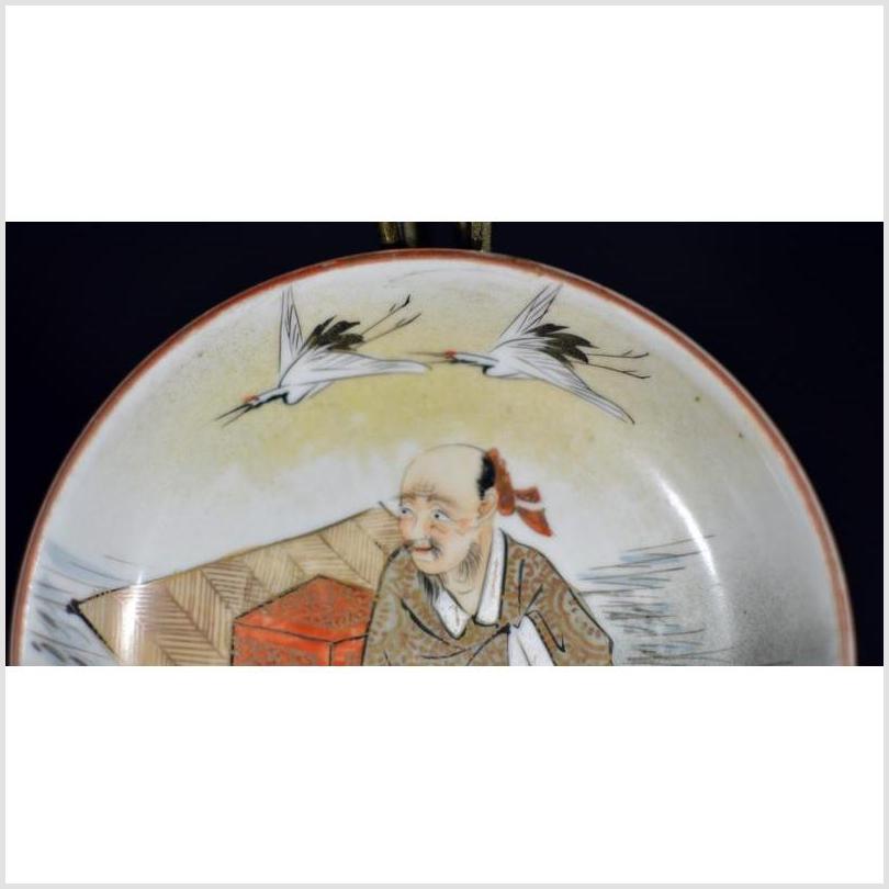 Antique Japanese Satsuma Hand Painted Porcelain Plate-3. Asian & Chinese Furniture, Art, Antiques, Vintage Home Décor for sale at FEA Home