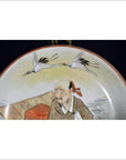 Antique Japanese Satsuma Hand Painted Porcelain Plate-3. Asian & Chinese Furniture, Art, Antiques, Vintage Home Décor for sale at FEA Home