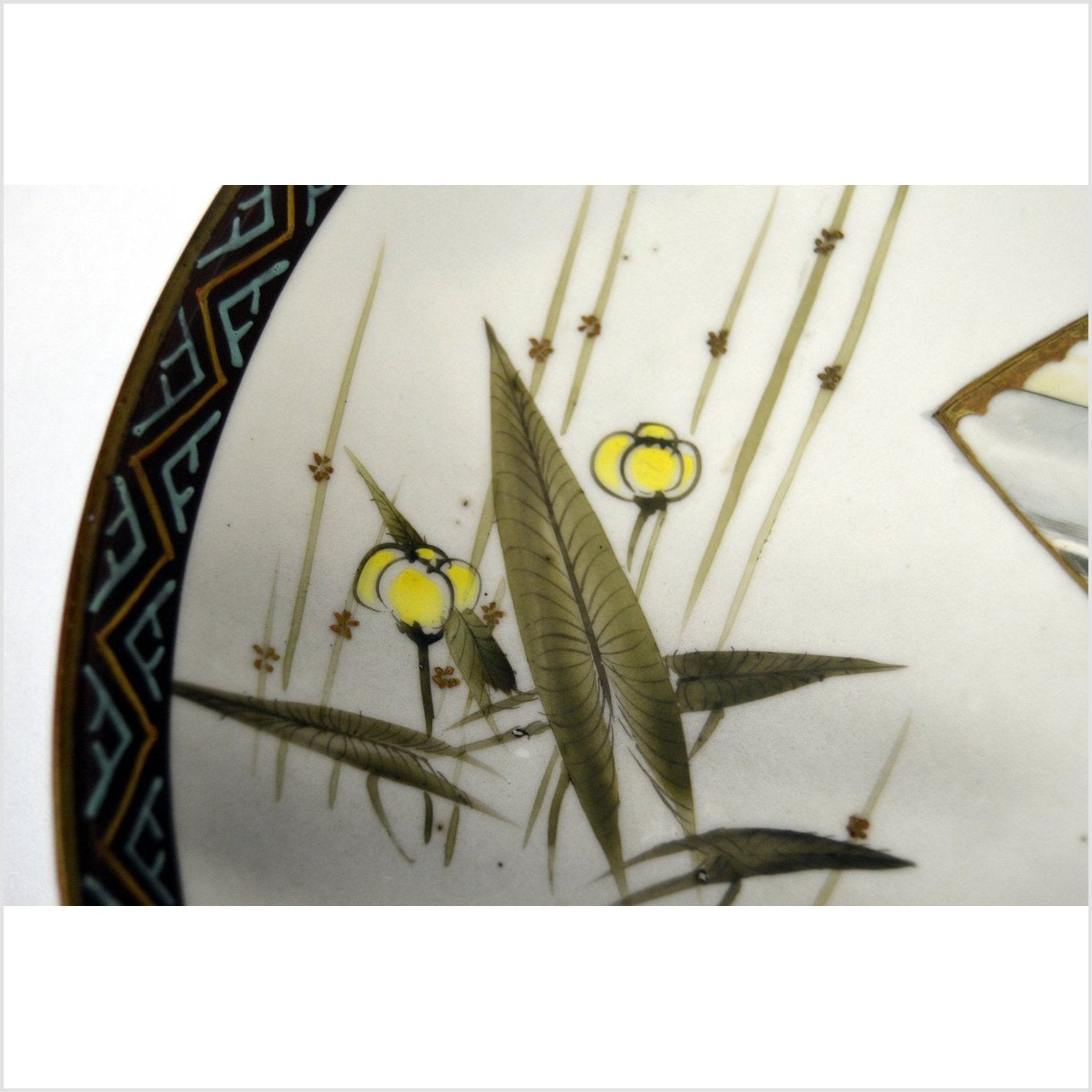 Antique Japanese Taisho Hand Painted Plate-6. Asian & Chinese Furniture, Art, Antiques, Vintage Home Décor for sale at FEA Home