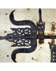 Antique Kerala Indian Iron Gate Lock-4. Asian & Chinese Furniture, Art, Antiques, Vintage Home Décor for sale at FEA Home