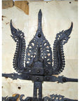 Antique Kerala Indian Iron Gate Lock-2. Asian & Chinese Furniture, Art, Antiques, Vintage Home Décor for sale at FEA Home