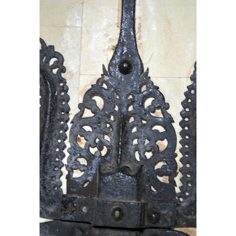 Antique Kerala Indian Iron Gate Lock-6. Asian & Chinese Furniture, Art, Antiques, Vintage Home Décor for sale at FEA Home