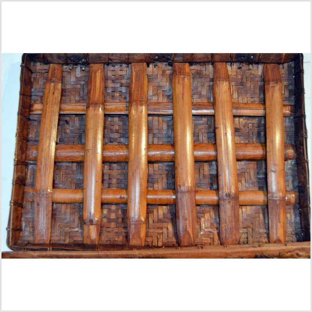 Antique Large Chinese Rattan and Bamboo Box-4. Asian & Chinese Furniture, Art, Antiques, Vintage Home Décor for sale at FEA Home