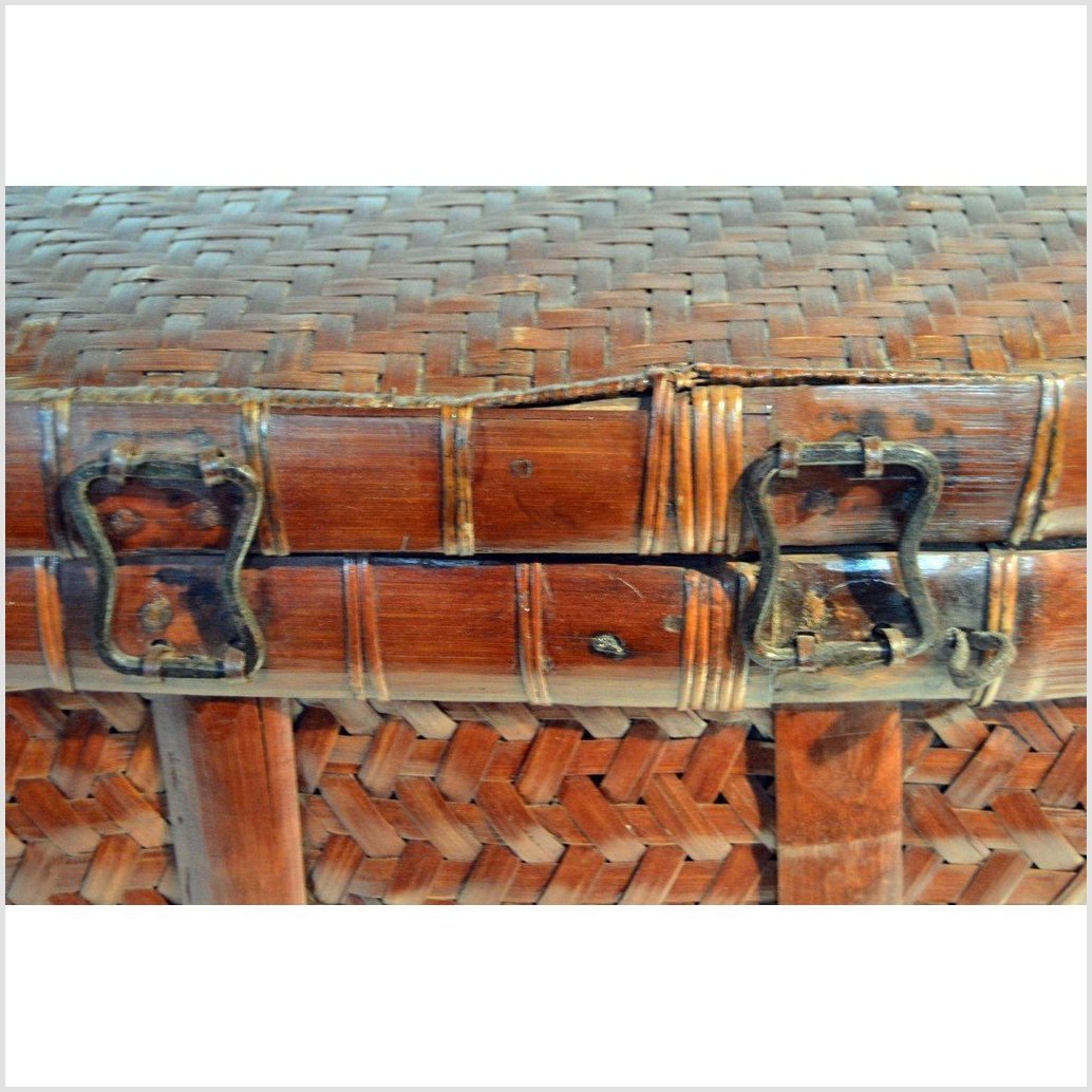 Antique Large Chinese Rattan and Bamboo Box-6. Asian & Chinese Furniture, Art, Antiques, Vintage Home Décor for sale at FEA Home