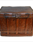 Antique Large Chinese Rattan and Bamboo Box-1. Asian & Chinese Furniture, Art, Antiques, Vintage Home Décor for sale at FEA Home