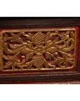 Madura Hand Carved Wooden Blanket Chest - Gilt Accents-13. Asian & Chinese Furniture, Art, Antiques, Vintage Home Décor for sale at FEA Home