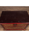 Madura Hand Carved Wooden Blanket Chest - Gilt Accents-18. Asian & Chinese Furniture, Art, Antiques, Vintage Home Décor for sale at FEA Home