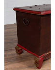 Madura Hand Carved Wooden Blanket Chest - Gilt Accents-19. Asian & Chinese Furniture, Art, Antiques, Vintage Home Décor for sale at FEA Home