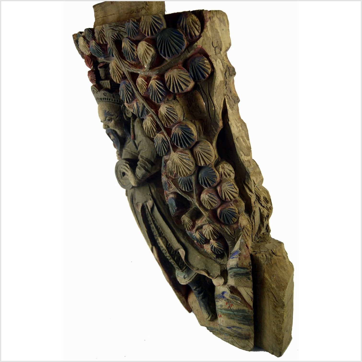 Antique Multicolor Corbel-8. Asian & Chinese Furniture, Art, Antiques, Vintage Home Décor for sale at FEA Home