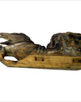 Antique Multicolor Foo Dog Corbel-6. Asian & Chinese Furniture, Art, Antiques, Vintage Home Décor for sale at FEA Home