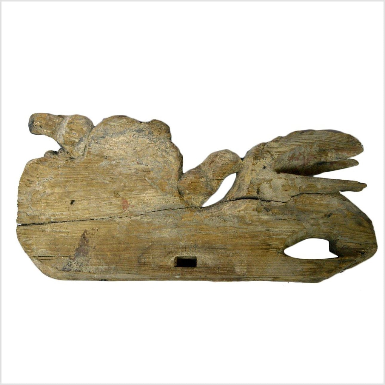 Antique Multicolor Foo Dog Corbel-7. Asian & Chinese Furniture, Art, Antiques, Vintage Home Décor for sale at FEA Home