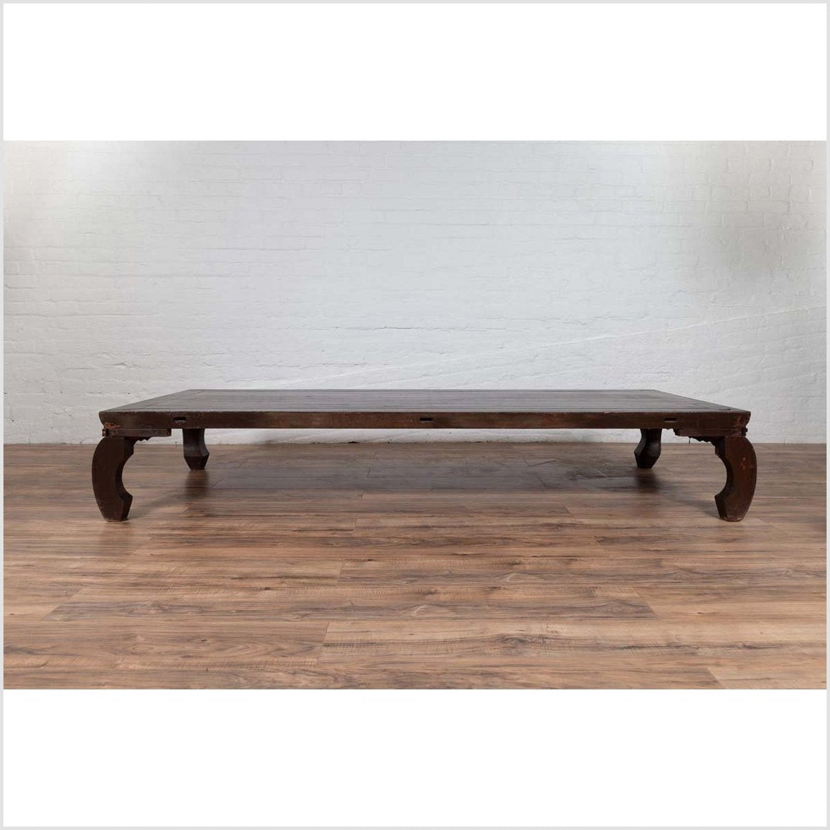 Antique Northern Chinese Kang Opium Bed with Chow Legs and Hand Carved Frieze-11. Asian & Chinese Furniture, Art, Antiques, Vintage Home Décor for sale at FEA Home