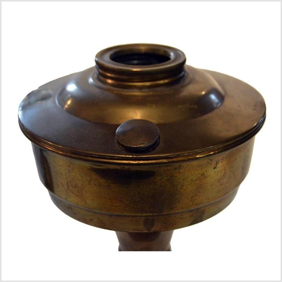 Antique Oil Brass Lamp-3. Asian & Chinese Furniture, Art, Antiques, Vintage Home Décor for sale at FEA Home